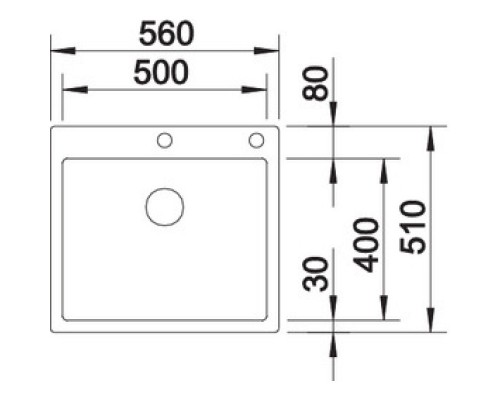 Кухонная мойка Blanco Claron 500-IF/A InFino нержавеющая сталь 523393