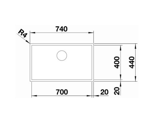 Кухонная мойка Blanco Zerox 700-U InFino темная сталь 526244