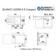 Кухонная мойка Blanco Legra 6S Compact алюметаллик 521303