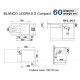 Кухонная мойка Blanco Legra 6S Compact Антрацит 521302
