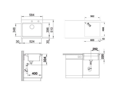 Кухонная мойка Blanco Etagon 6 InFino черный 525162