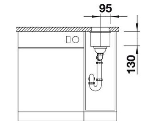 Blanco Subline 160-U 513951 Мойка врезная