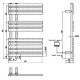 Полотенцесушитель электрический 800x500 Boheme Venturo 723-MW