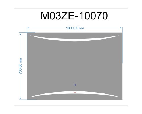 Зеркало 100x70 см Bond M03ZE-10070