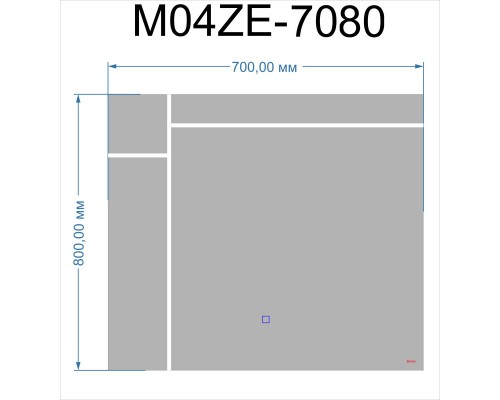 Зеркало 70x80 см Bond M04ZE-7080