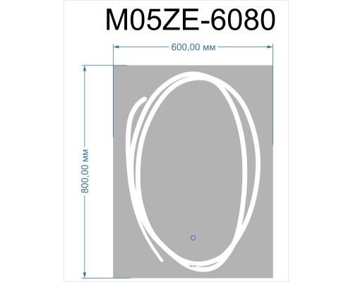 Зеркало 60x80 см Bond M05ZE-6080