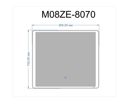 Зеркало 80x70 см Bond M08ZE-8070