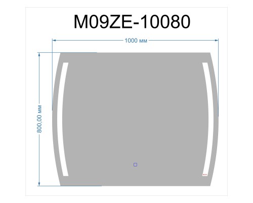 Зеркало 100x80 см Bond M09ZE-10080