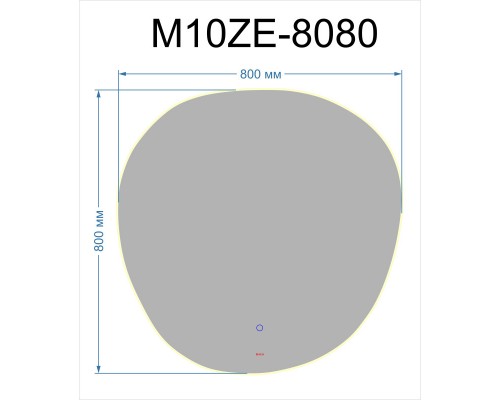 Зеркало 80x80 см Bond M10ZE-8080