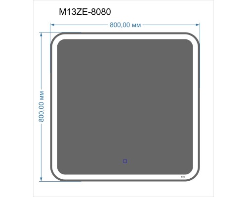 Зеркало 80x80 см Bond M13ZE-8080