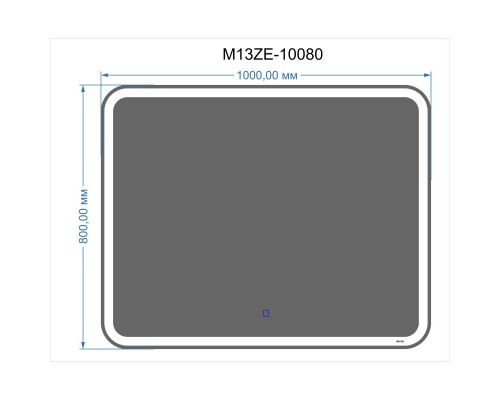 Зеркало 100x80 см Bond M13ZE-10080