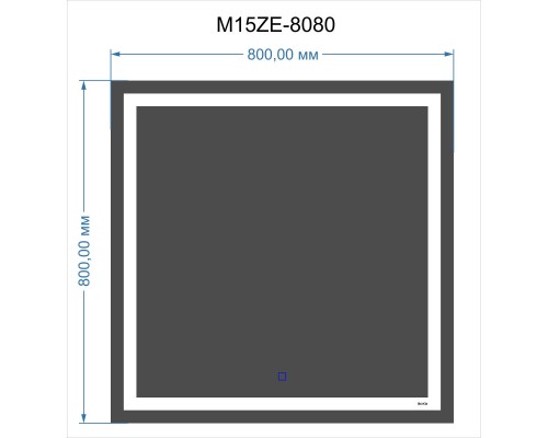 Зеркало 80x80 см Bond M15ZE-8080