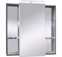 Зеркальный шкаф 79,2x76,5 см графит матовый Caprigo Accord 2231-TP810