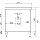 Тумба белый матовый 80,6 см Caprigo Valletta 35312-TP811