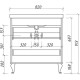 Тумба белый матовый 80,6 см Caprigo Valletta 35317-TP811