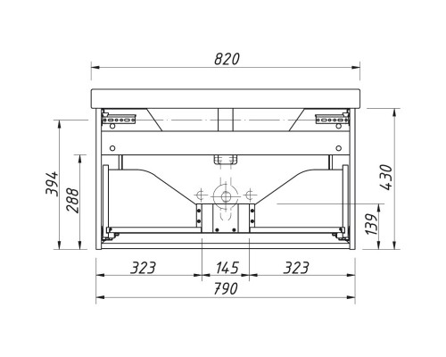 Тумба белый матовый 79 см Caprigo Ponza-A 13512-B231