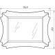 Зеркало 94,9x71,7 см белый матовый Caprigo Bourget 11030-B016