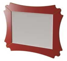 Зеркало 94,9x71,7 см красный матовый Caprigo Bourget 11030-B014