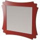 Зеркало 98x85,9 см красный матовый Caprigo Bourget 11031-B014