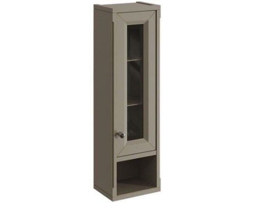 Шкаф одностворчатый серый матовый R Caprigo Jardin 10490R-B021