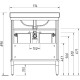 Тумба серый матовый 70,3 см Caprigo Jardin 10411A-B021