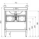 Тумба серый матовый 70,3 см Caprigo Jardin 10422-B021