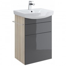 Тумба серый/ясень 46 см Cersanit Smart SU-SMA-CA50/Gr