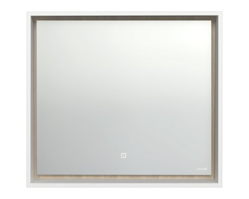Зеркало 80x70 см белый глянец/дуб Cersanit Louna LU-LOU80-Os