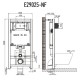 Комплект подвесной унитаз OWL 1975 Vind OWLT190302 + система инсталляции Jacob Delafon E29025-NF + E29027-CP