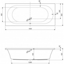 Акриловая ванна 180x80 см Cezares Metauro METAURO-180-80-42-W37