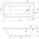 Акриловая ванна 180x80 см Cezares Plane solo PLANE SOLO-180-80-49-W37
