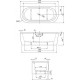 Акриловая ванна 180x79 см Cezares Slim SLIM WALL-180-80-60-NERO-SET