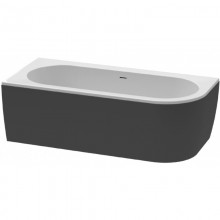 Акриловая ванна 179x79 см Cezares Slim SLIM CORNER-180-80-60-L-NERO-SET