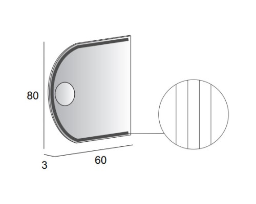 Зеркало 60x80 см Cezares 45029