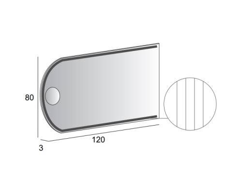 Зеркало 120x80 см Cezares 45030