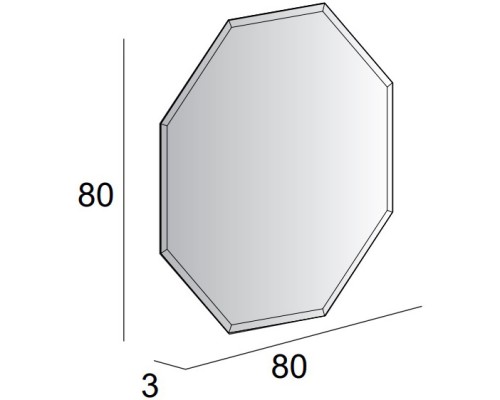 Зеркало 80x80 см Cezares 45079