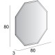 Зеркало 80x80 см Cezares 45079