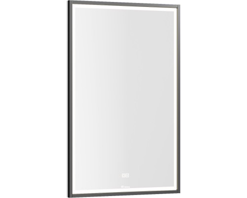 Зеркало 60x90 см белый глянец/черный Clarberg Logic LOG0206