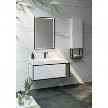 Комплект мебели белый глянец/черный 101,8 см Clarberg Logic LOG0110L + Tol.09.04.D + LOG0206
