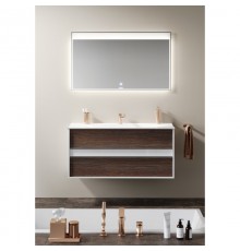 Комплект мебели белый глянец/крафт темный 120 см Clarberg Evolution EV0112CD + Pap.12.04.WG + GEN0212