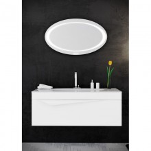 Комплект мебели белый матовый 120 см Clarberg Papyrus PAP0112 + EL.12.04.D + Dun.02.10/W