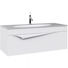 Тумба с раковиной белый матовый 120 см Clarberg Papyrus PAP0112 + EL.12.04.D
