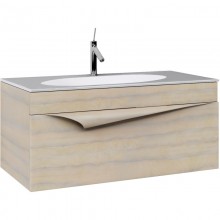 Тумба с раковиной светлое дерево 100 см Clarberg Papyrus Pap-w.01.10/LIGHT + EL.10.04.D