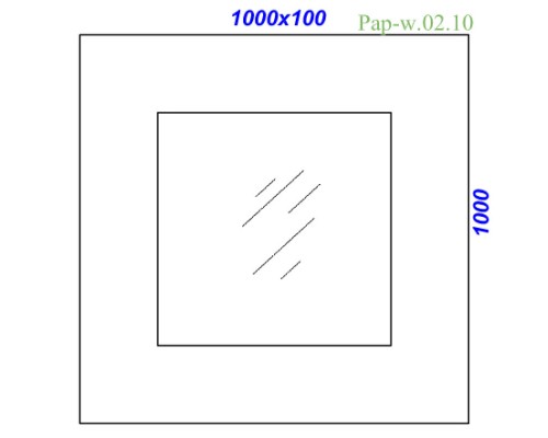 Комплект мебели светлое дерево 100 см Clarberg Papyrus Pap-w.01.10/LIGHT + Pap.10.04.WG + Pap-w.02.10/LIGHT