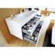 Комплект мебели белый глянец 100 см Clarberg Dune DUN0110 + EL.10.04.D + Stn.02.10