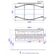 Тумба с раковиной белый глянец 120 см Clarberg Elegance EL0112 + EL.12.04.D