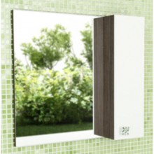 Зеркальный шкаф 79,6x75 см дуб солсбери/белый глянец Comforty Рио 00003126982