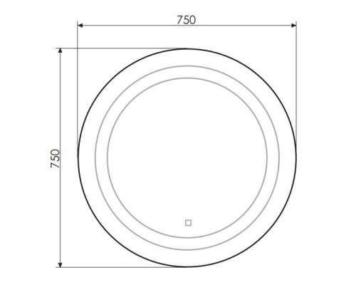 Зеркало 75x75 см Comforty Круг 00004140525