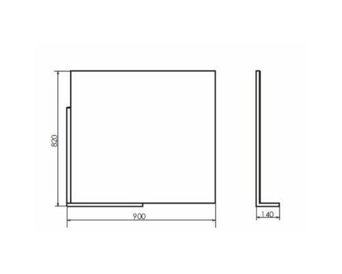 Зеркало 90x82 см черный глянец Comforty Дюссельдорф 00004147992