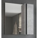 Зеркало 73x80 см бетон светлый/черный Comforty Эдинбург 00004149063